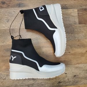 DKNY Sock Wedge Sneaker NWOT